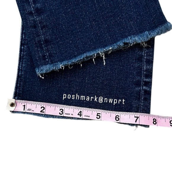 MOTHER Tripper Ankle Fray Change Is In The Air High Waisted Rise Hustler Crop 23 - Picture 10 of 14